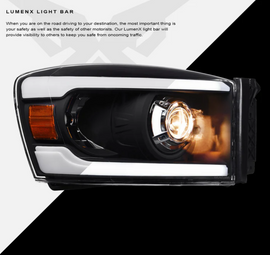Dodge RAM LED Headlight Black LMP Series Led Headlight assembly for RAM Truck by Armrodillo