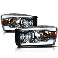 Dodge RAM LED Headlight Chrome LMX Series Led Headlight assembly for RAM Truck by Armrodillo