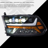 ARMORDILLO® QUAD-PRO Series 2010-2018 Dodge RAM 2500 3500 LED Projector Headlights -Black Housing
