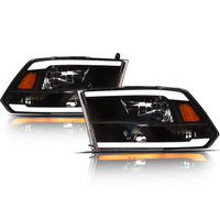 Dodge RAM LEd Black Housing Headlight SQ Series Led Headlight assembly for GMC by Armrodillo