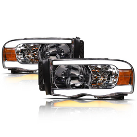 Dodge RAM LEd Headlight Black Housing SQ Series Led Headlight assembly for RAM by Armrodillo