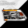 ARMORDILLO® SQ Series 2009-2018 Dodge RAM 1500 Headlights (Crystal Headlights w/ Sequential Signal/LumenX Light Bar) -Chrome Housing