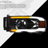 ARMORDILLO® SQP Series 2002-2005 Dodge RAM 1500 Projector Headlights (Halogen Projector w/ Sequential Signal/LumenX Light Bar) -Black Housing