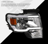 ARMORDILLO® LM Series 2009-2014 Ford F-150 Headlights (Crystal Headlights w/ LumenX Light Bar) -Chrome Housing