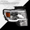 ARMORDILLO® LM Series 2009-2014 Ford F-150 Headlights (Crystal Headlights w/ LumenX Light Bar) -Chrome Housing