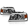 ARMORDILLO® LM Series 2004-2008 Ford F-150 Headlights (Crystal Headlights w/ LumenX Light Bar) -Chrome Housing