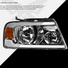 ARMORDILLO® LM Series 2004-2008 Ford F-150 Headlights (Crystal Headlights w/ LumenX Light Bar) -Chrome Housing