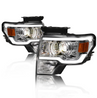 ARMORDILLO® LMP Series 2009-2014 Ford F-150 Halogen Projector Headlights w/ LumenX Light Bar -Chrome Housing