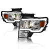 ARMORDILLO® LMP Series 2009-2014 Ford F-150 Halogen Projector Headlights w/ LumenX Light Bar -Chrome Housing