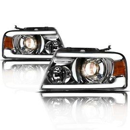 Ford F150 LED Headlight Chrome LMX Series Led Headlight assembly for Ford Truck by Armrodillo