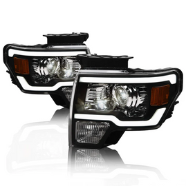 Ford F150 LED Headlight Black Housing LMP Series Led Headlight assembly for Ford Truck by Armrodillo
