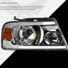ARMORDILLO® LMP Series 2004-2008 Ford F-150 Halogen Projector Headlights w/ LumenX Light Bar -Chrome Housing