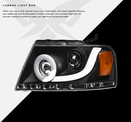 Ford F150 LED Headlight Black Housing LMP Series Led Headlight assembly for Ford F150 Truck by Armrodillo
