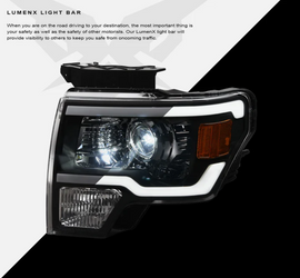 Ford F150 LED Headlight Black LMX Series Led Headlight assembly for  Ford Truck by Armrodillo
