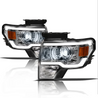 ARMORDILLO® LMX Series 2009-2014 Ford F-150 LED Projector Headlights w/ LumenX Light Bar -Chrome Housing