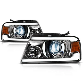 Ford F150 LED Headlight Chrome LMX Series Led Headlight assembly for F150 Truck by Armrodillo