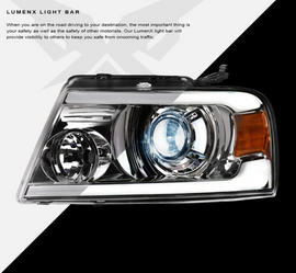 Ford F150 LED Headlight Chrome LMX Series Led Headlight assembly for F150 Truck by Armrodillo