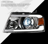 ARMORDILLO® LMX Series 2004-2008 Ford F-150 LED Projector Headlights w/ LumenX Light Bar -Chrome Housing
