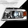 ARMORDILLO® LMX Series 2004-2008 Ford F-150 LED Projector Headlights w/ LumenX Light Bar -Chrome Housing
