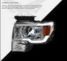 ARMORDILLO® LMX Series 2009-2014 Ford F-150 LED Projector Headlights w/ LumenX Light Bar -Chrome Housing