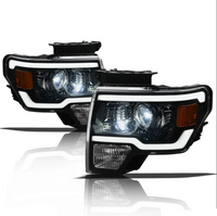 Ford F150 LED Headlight Black LMX Series Led Headlight assembly for F150 Truck by Armrodillo