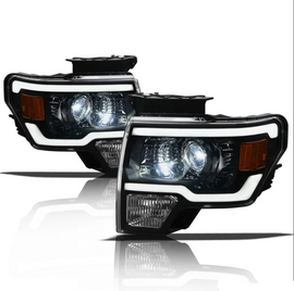Ford F150 LED Headlight Black LMX Series Led Headlight assembly for F150 Truck by Armrodillo