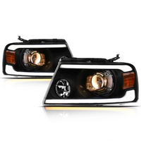 Ford F150 LED Headlight Black SQP Series Led Headlight assembly for Ford Truck by Armrodillo