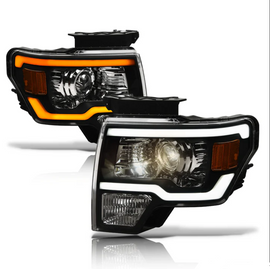 Ford F150 LED Headlight Black SQP Series Led Headlight assembly for Ford Truck by Armrodillo