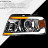 ARMORDILLO® SQP Series 2004-2008 Ford F-150 Projector Headlights (Halogen Projector w/ Sequential Signal/LumenX Light Bar) - Chrome Housing