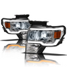 ARMORDILLO® SQX Series 2009-2014 Ford F-150 LED Projector Headlights (LED Projector w/ Sequential Signal/LumenX Light Bar) -Chrome Housing