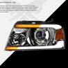 ARMORDILLO® SQX Series 2004-2008 Ford F-150 LED Projector Headlights (LED Projector w/ Sequential Signal/LumenX Light Bar) -Chrome Housing