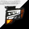 ARMORDILLO® TRI-PRO Series 2009-2014 Ford F-150 LED Projector Headlights -Black Housing