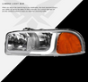 ARMORDILLO® LM Series 1999-2006 GMC Sierra 1500 Headlights (Crystal Headlights w/ LumenX Light Bar) -Chrome Housing