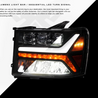 ARMORDILLO® TRI-PRO Series 2007-2013 GMC Sierra 1500 LED Projector Headlights -Black Housing