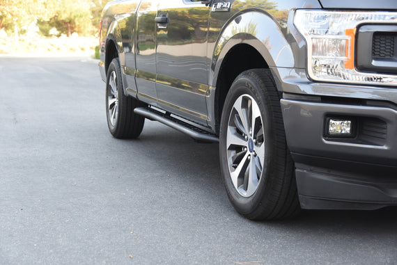 ARMORDILLO® RS SERIES 2007-2018 Chevrolet Silverado 1500 Double Cab Side Steps Running Board - Texture Black