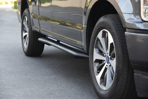 ARMORDILLO® RS SERIES 2007-2018 Chevrolet Silverado 1500 Double Cab Side Steps Running Board - Texture Black