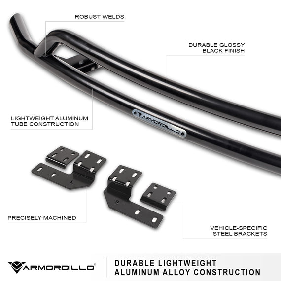 ARMORDILLO® 2020-2024 Tesla Model Y Front Bumper Guard -Black