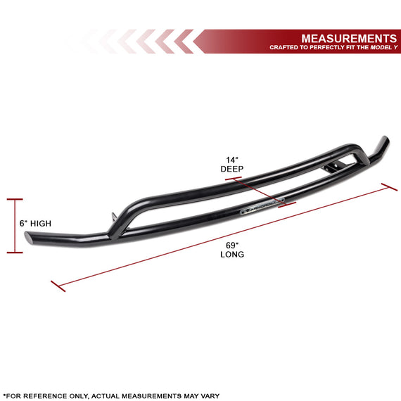 ARMORDILLO® 2020-2024 Tesla Model Y Front Bumper Guard -Black
