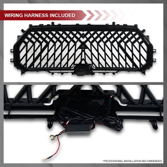 ARMORDILLO® 2022-2025 Toyota Tundra LED Mesh Grille -Gloss Black