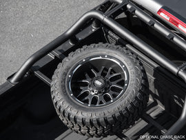 Tire carrier rack attachment for Armordillo CR1 Chase Rack Full Size Truck by Armordillo