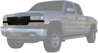 ARMORDILLO® 1999-2002 Chevrolet Silverado 2500 Vertical Style Front Hood Bumper Grille -Gloss Black