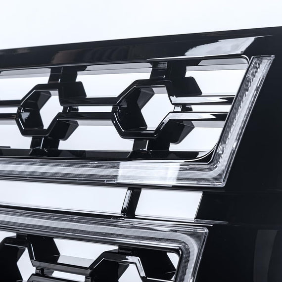 ARMORDILLO® 2015-2020 Chevrolet Suburban Dynamic Sequential LED Front Grille -Gloss Black