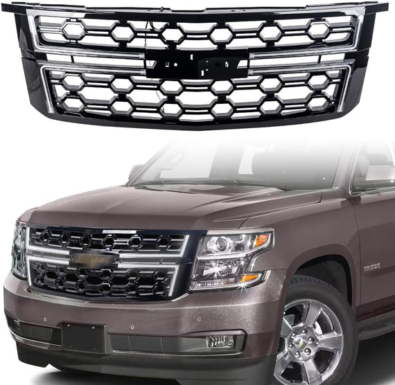 ARMORDILLO® 2015-2020 Chevrolet Suburban Dynamic Sequential LED Front Grille -Gloss Black