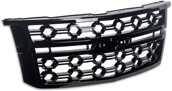 ARMORDILLO® 2015-2020 Chevrolet Suburban Custom Style Front Grille -Gloss Black
