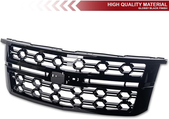 ARMORDILLO® 2015-2020 Chevrolet Suburban Custom Style Front Grille -Gloss Black