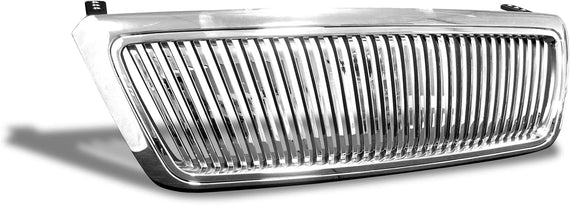 ARMORDILLO® 2004-2008 Ford F-150 Vertical Style Front Hood Bumper Grille -Chrome
