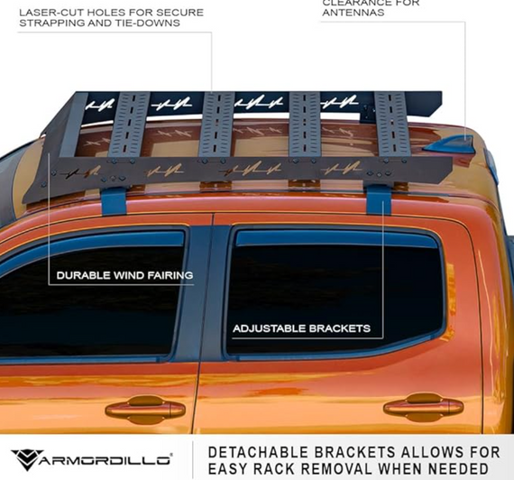 ARMORDILLO® 2022-2026 Ford Maverick Low Profile Light-Duty Roof Rack