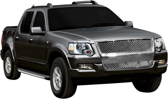 ARMORDILLO® 2007-2010 Ford Explorer Sport Trac Mesh Style Front Grille -Chrome