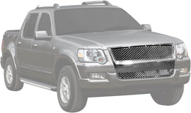 ARMORDILLO® 2007-2010 Ford Explorer Sport Trac Mesh Style Front Grille -Chrome