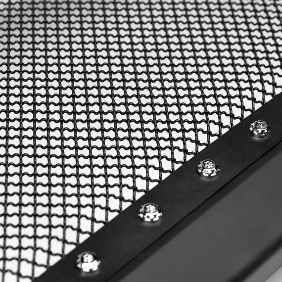 ARMORDILLO® 2005-2007 Ford F-250 F-350 F-450 F-550 Super-Duty RVT Rivet Bolt Steel Wire Mesh Style Front Grille -Matte Black